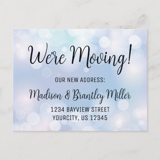 Wir haben Kalligraphie Handgeschriebene Adresse An Ankündigungspostkarte (Vorderseite)