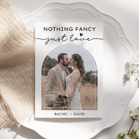 Wir haben Karten Arch Foto Elopement Ankündigung