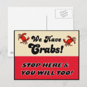 Wir haben Krebse! Postkarte (Vorne/Hinten)