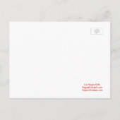 Wir haben... Las Vegas Postcard Bride & Groom Ankündigungspostkarte (Rückseite)