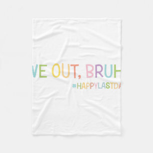 Wir haben Lehrer glücklich am letzten Schultag, ha Fleecedecke