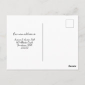 Wir haben lustige Vögel auf Zaun-Postkarte verscho Postkarte (Rückseite)