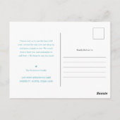 Wir haben Minimal Sapphire Blue neue Adresse versc Postkarte (Rückseite)