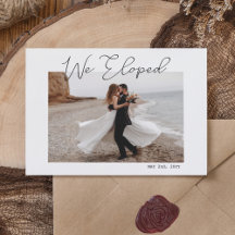 Wir haben Minimal Script Foto Elopement Wedding