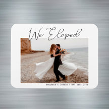 Wir haben Minimal Simple Script Foto Elopement ent