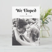 Wir haben Minimalistische Retro Typografie Herz Ei Einladung (Stehend Vorderseite)