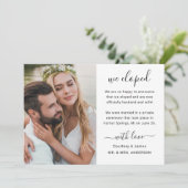 Wir haben Minimalistisches Skript kundenspezifisch Ankündigung (Stehend Vorderseite)