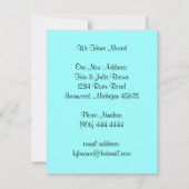 Wir haben Mitteilungs-neue Adressen-Einladung Einladung (Rückseite)