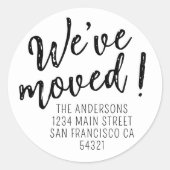 Wir haben moderne handgeschriebene Skripte verände Runder Aufkleber (Vorderseite)