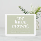 WIR HABEN moderne minimale neue Adressierung übert Ankündigung (Stehend Vorderseite)