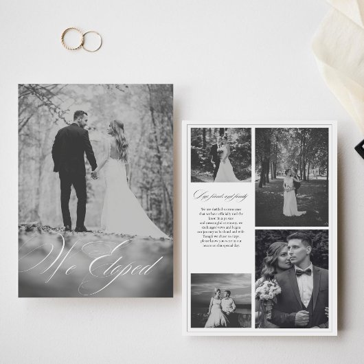 Wir haben modernes kalligrafisches Schwarz-Weiß-Fo Ankündigung