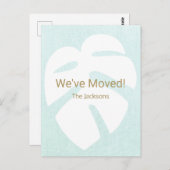 Wir haben Monstera Tropical Leaf bewegt Postkarte (Vorne/Hinten)