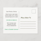 Wir haben Moooved Kühe und Scheunen-neue Ankündigungspostkarte (Rückseite)