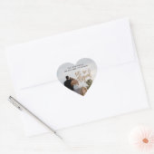 Wir haben Name Foto Künstlerisches Skript Herz-Aufkleber (Umschlag)