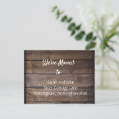 Wir haben neue Adresse Ankündigung Postkarte versc (Stehend Vorderseite)