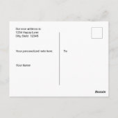 Wir haben neue Adresse Ankündigung Postkarte versc (Rückseite)