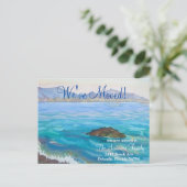 Wir haben neue Adresse Ankündigung Seascape versch (Stehend Vorderseite)