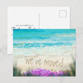 Wir haben neue Adresse Ankündigung Strand Ozean ve (Vorne/Hinten)