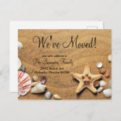 Wir haben neue Adresse Ankündigung Strand Sand ver (Vorne/Hinten)