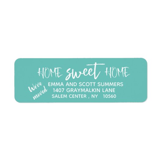 Wir haben neue Adresse Ankündigung Zuhause Sweet v (Vorne)