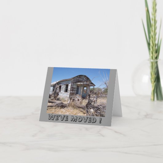 Wir haben neue Adresse bewegt Ankündigung (Vorderseite)