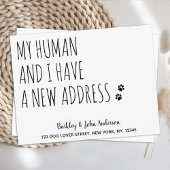 Wir haben neue Adresse Hunde verschieben Ankündigung