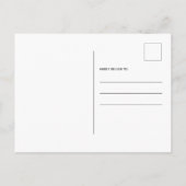 Wir haben neue Adresse Modern Calligrafy Moving Ankündigungspostkarte (Rückseite)