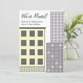 Wir haben neue Adresse / neue Wohnung verschoben Ankündigung (Stehend Vorderseite)