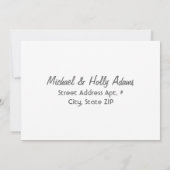 Wir haben neue Adresse / neue Wohnung verschoben Ankündigung (Rückseite)