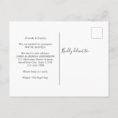 Wir haben neue Adresse Pumpkin Holiday Moving Ankündigungspostkarte (Rückseite)