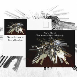 Wir haben neue Adresslisten verschoben Postkarte