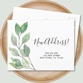 Wir haben neue Adressverschiebungen vorgenommen Ankündigungspostkarte