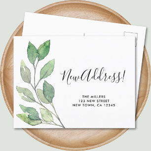 Wir haben neue Adressverschiebungen vorgenommen Ankündigungspostkarte