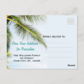 Wir haben neue Nachbarn Foto Collage verschoben Postkarte (Rückseite)