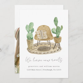 Wir haben neue Roots-Pflanze neues Zuhause Moving Ankündigung