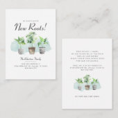 Wir haben neue Roots-Pflanze verschoben, um die An Mitteilungskarte (Vorne/Hinten)