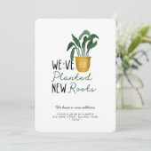 Wir haben neue Roots-Wasserfarbe gepflanzte Pflanz Ankündigung (Stehend Vorderseite)