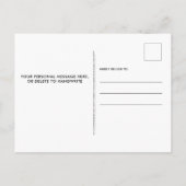 Wir haben neue Zuhause-Adresse Hund-Tier-Bewegung Ankündigungspostkarte (Rückseite)