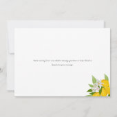 Wir haben neue Zuhause-Adresse Lemons Blossom vers Ankündigung (Rückseite)