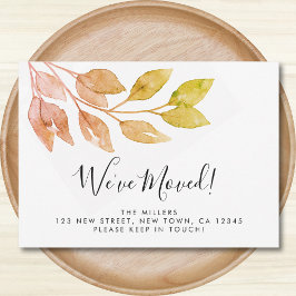 Wir haben neue Zuhause-Folien verschoben Ankündigung