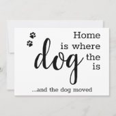 Wir haben neue Zuhause-Haustiere bewegt Ankündigung (Vorderseite)