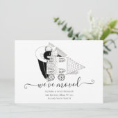 Wir haben neue Zuhause Schwarz und Weiß verschoben Ankündigung (Stehend Vorderseite)