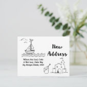 Wir haben neues ankündigungspostkarte (Stehend Vorderseite)