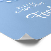 Wir haben neun Babydusche Babynahrung-Zeichen in C Poster (Ecke)