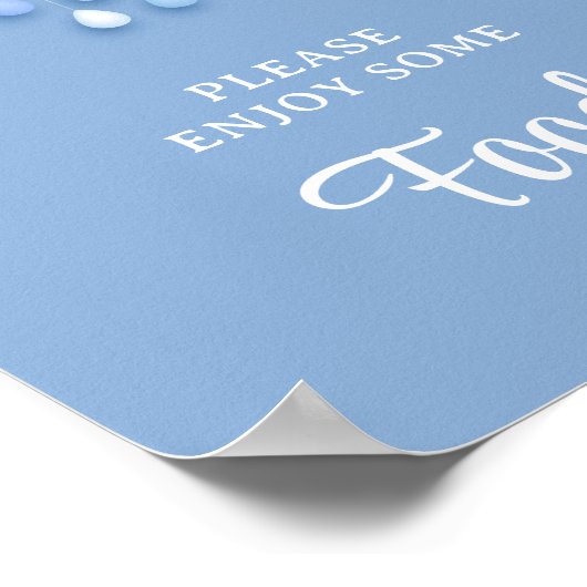 Wir haben neun Babydusche Babynahrung-Zeichen in C Poster (Ecke)