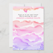 Wir haben Niedlich Spaß rosa neue Adresse Wasserfa Ankündigung (Rückseite)