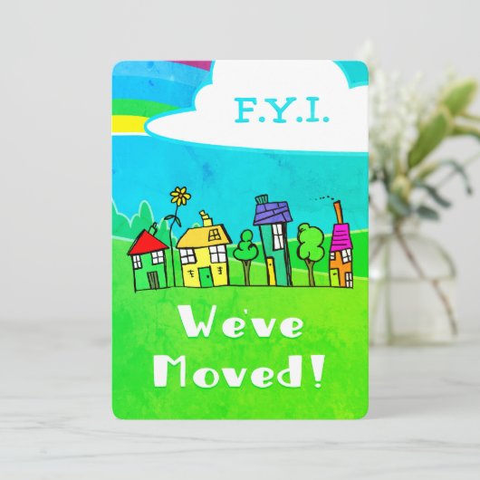 Wir haben Niedliche Häuser verlegt Ankündigung (Stehend Vorderseite)