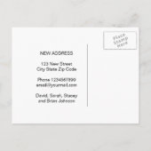 Wir haben niedliche rosa Katzendesign-Postkarten v Ankündigungspostkarte (Rückseite)