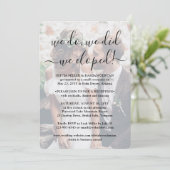 Wir haben nur 2 Foto Overlay Hochzeitsempfang Einladung (Stehend Vorderseite)