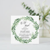 Wir haben nur einen Verheirateten grünen Empfang G Einladung (Stehend Vorderseite)